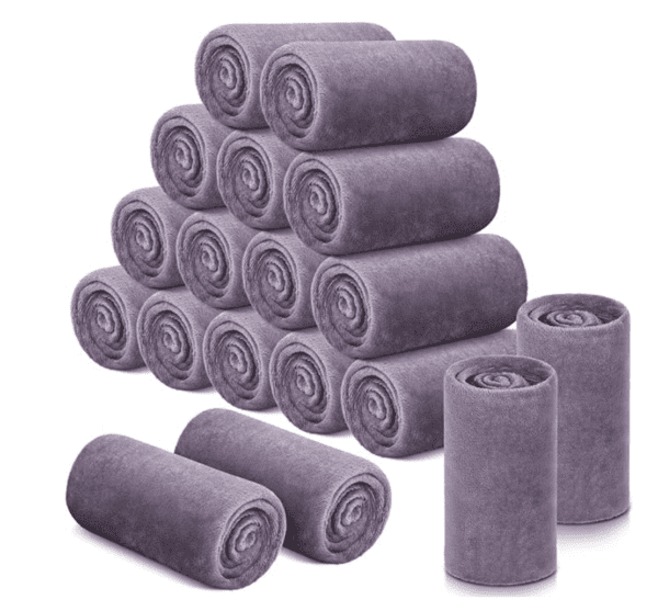 A group of rolls that are stacked on top of each other.